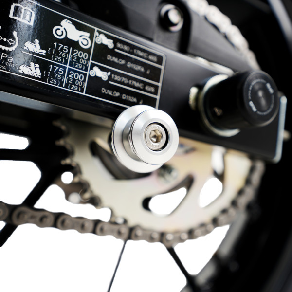 R&G R&G ELEVATION PADDOCK STAND BOBBIN - TITANIUM COLOUR M8